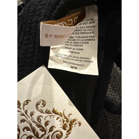 Becca by Rebecca Virtue Cross Back Bikini Top Black - Picture 10 of 10